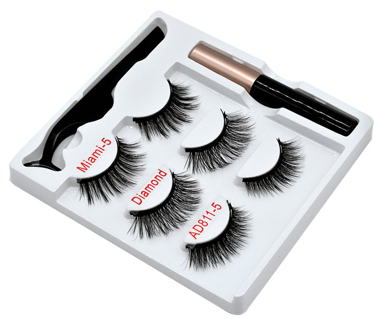 "Magnetic 3 Piece Eyelash Kit"