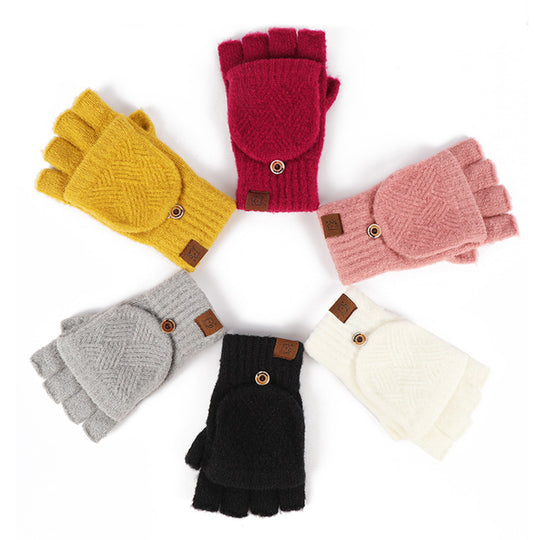 “Knitted Flip Gloves”