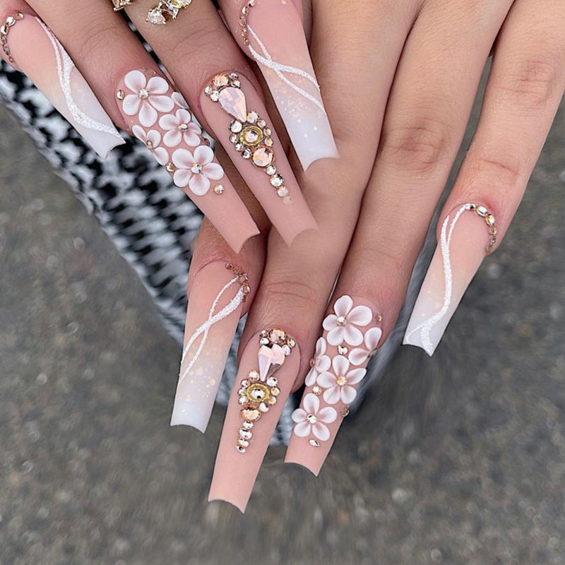 “Soft Life 24 Piece Long Ballet Fashion Nails”