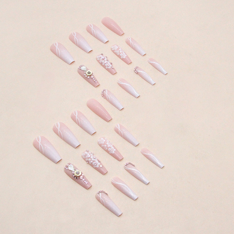 “Soft Life 24 Piece Long Ballet Fashion Nails”