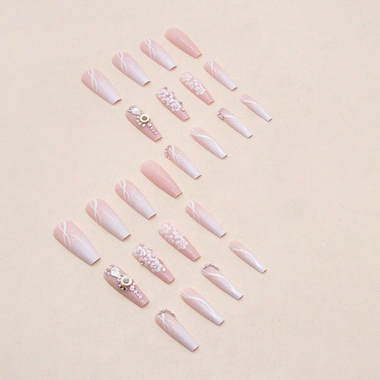 “Soft Life 24 Piece Long Ballet Fashion Nails”