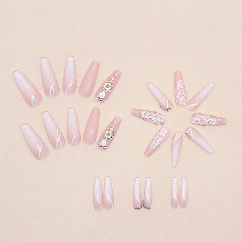 “Soft Life 24 Piece Long Ballet Fashion Nails”