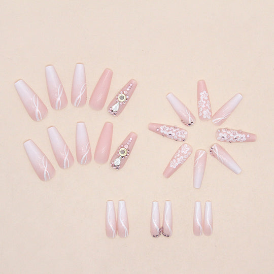 “Soft Life 24 Piece Long Ballet Fashion Nails”