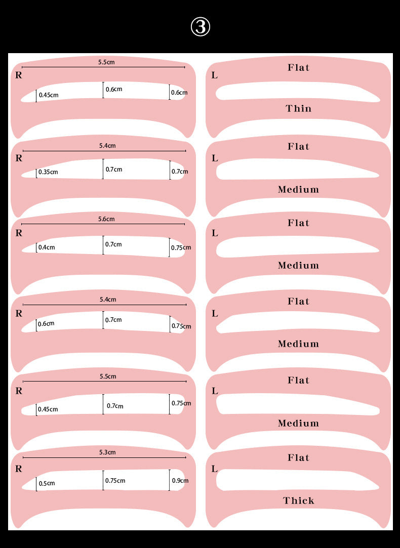 “10 Eyebrow Shaping Stencils”