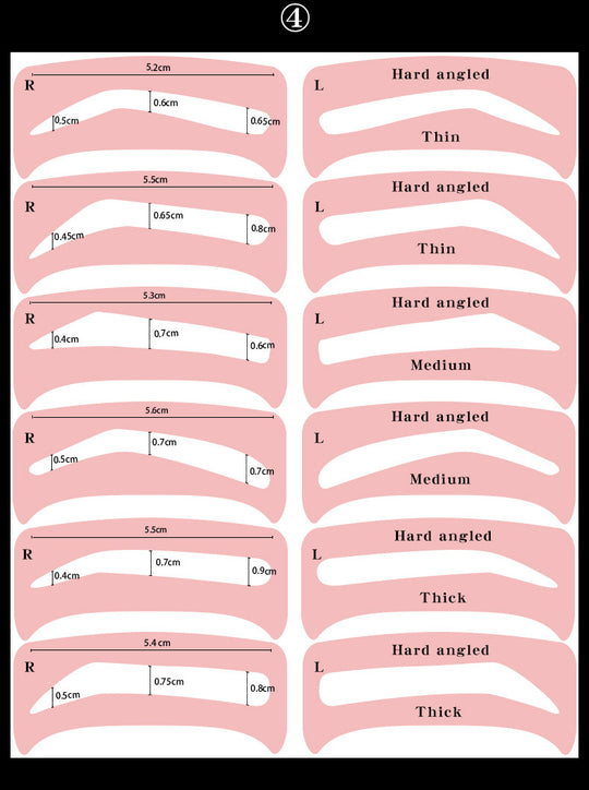 “10 Eyebrow Shaping Stencils”