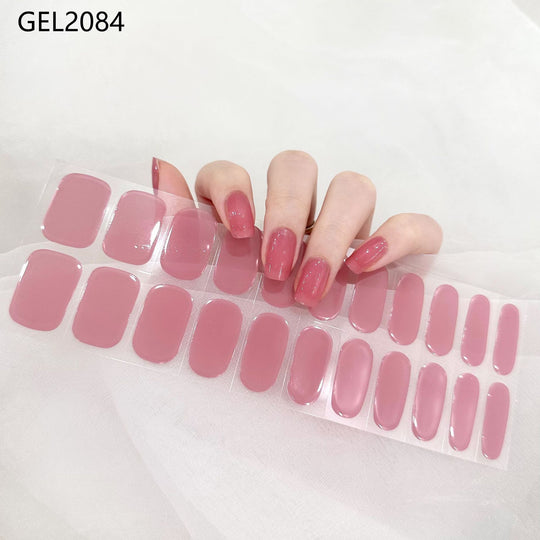 Pure Color Onion Powder Baking-free Gel Nail Art