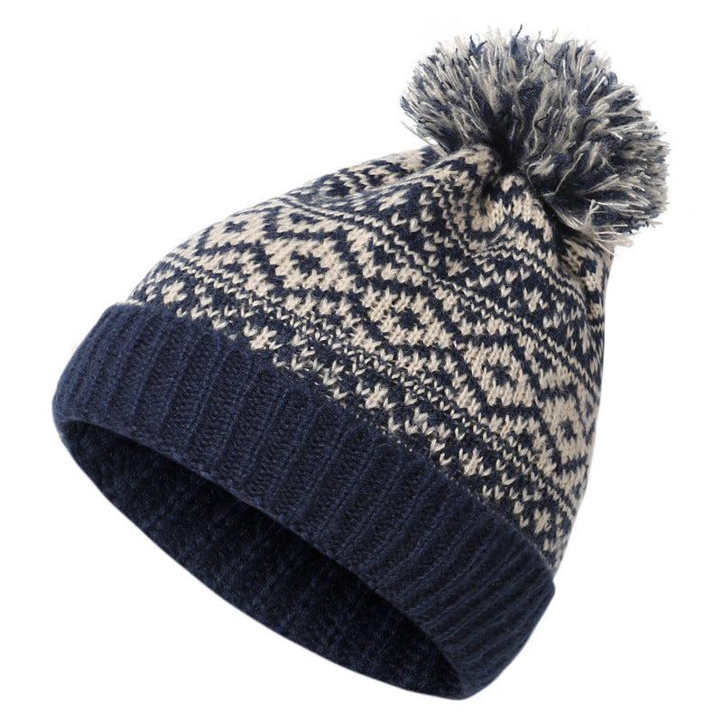 “Knitted Wool Puff Hat”