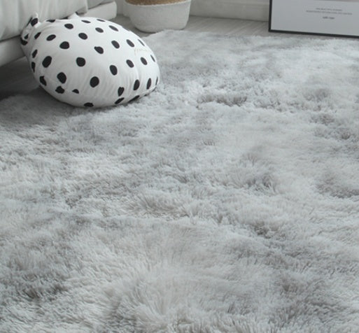 "Long Hair Tie-Dyed Fluffy Area Rug"