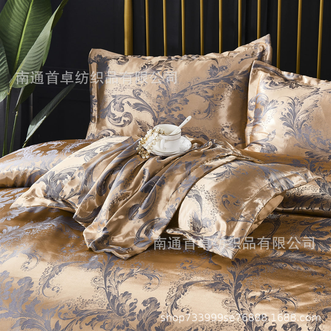 “The Duchess’s Closet Satin Comforter Set”