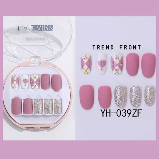 “Nail Fairy Short Square 30 Piece Fashion Nail Set”