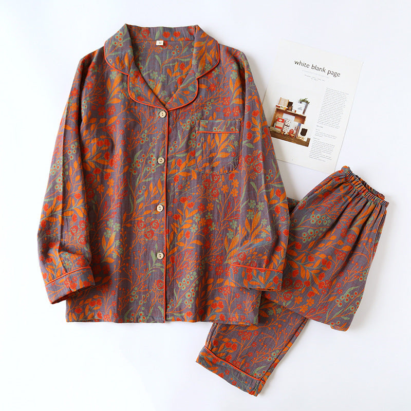 “Autumn Dreams Cotton Pajama Set”