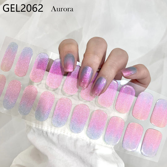 Pure Color Onion Powder Baking-free Gel Nail Art