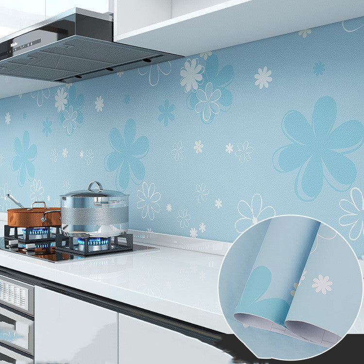 Self-adhesive High Temperature Resistant Cooking Range Cabinet Wallpaper