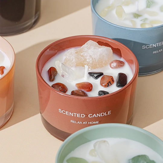 “Scented Mineral Candles”