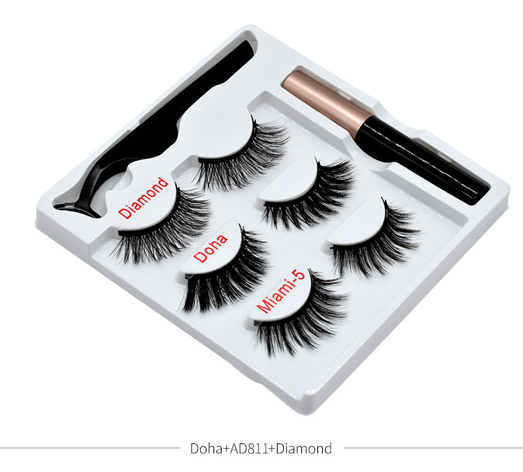 "Magnetic 3 Piece Eyelash Kit"