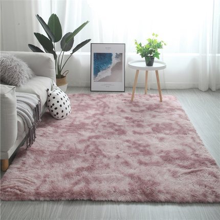 "Long Hair Tie-Dyed Fluffy Area Rug"