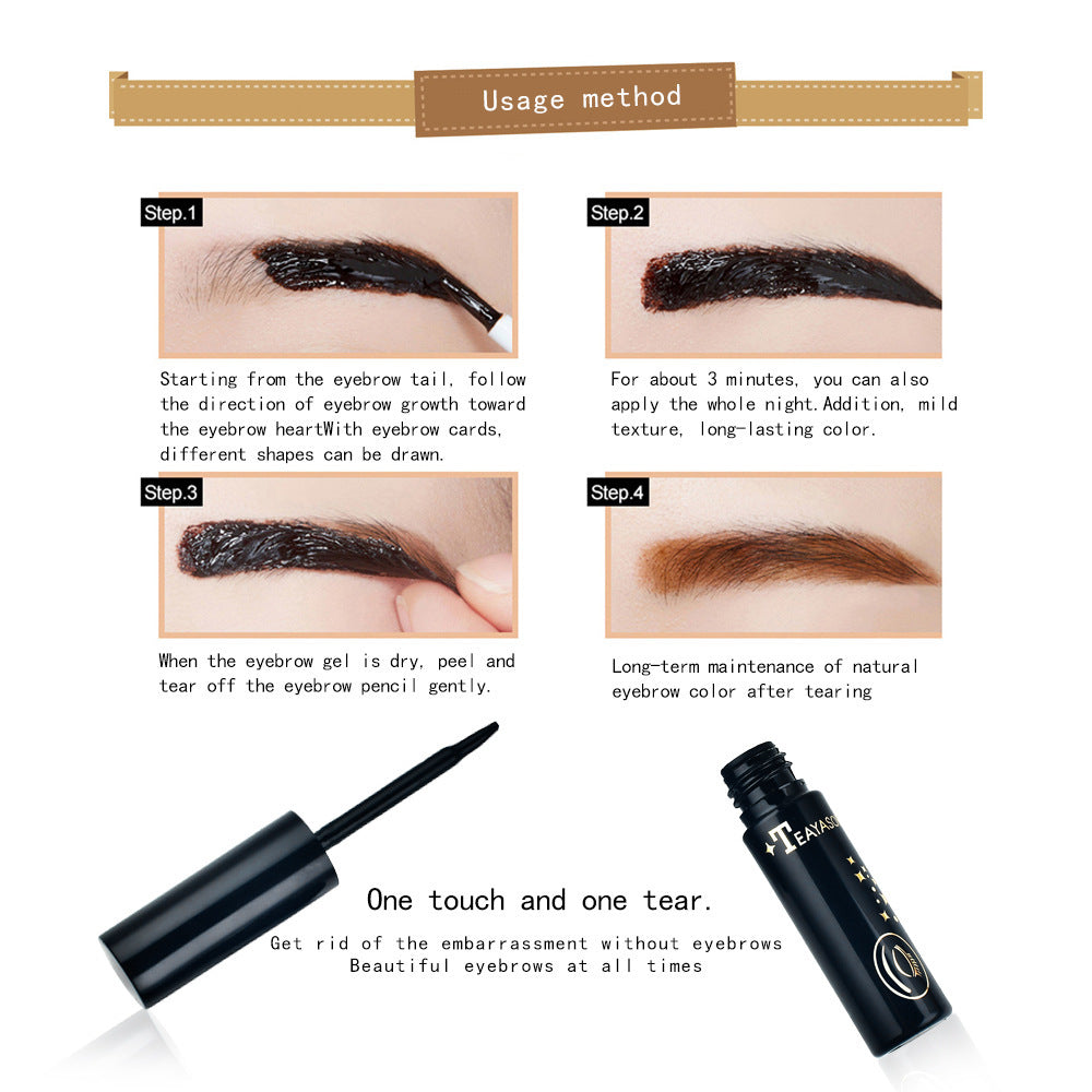 Eyebrow sticking eyebrow pencil eyebrow cream