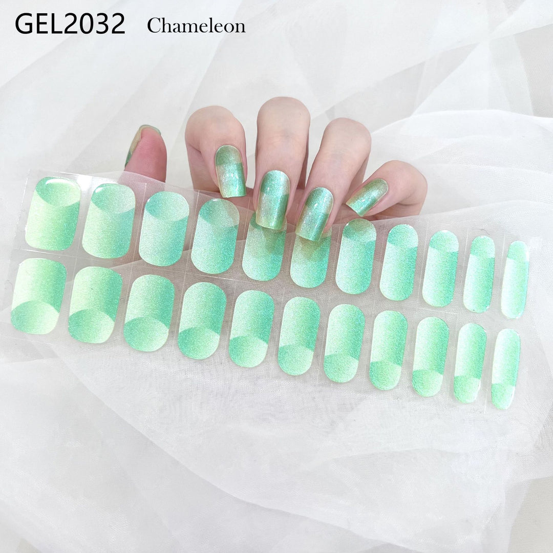 Pure Color Onion Powder Baking-free Gel Nail Art