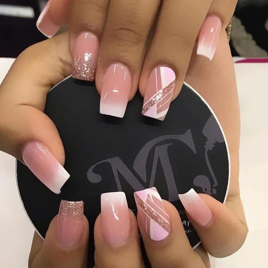 "Sophisticated Elegance False Nails"