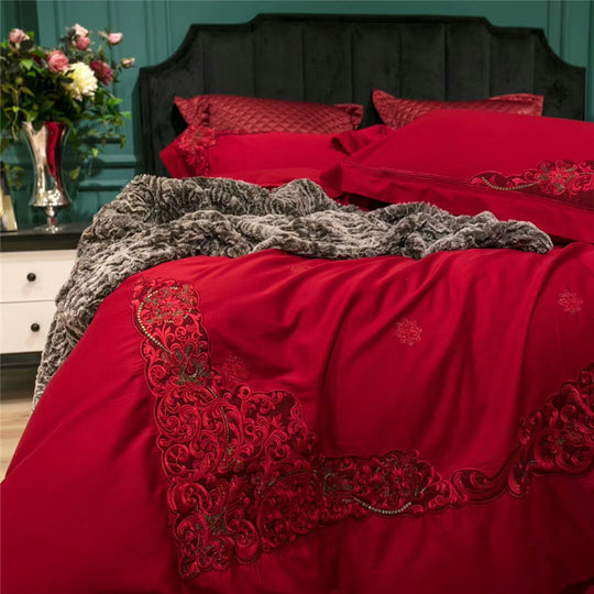 “Red Room 4 Piece Comforter Set”