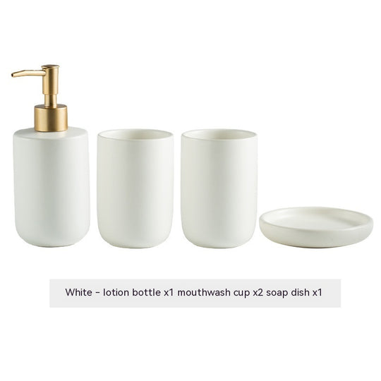 “Ceramic Bathroom Accessories Set”