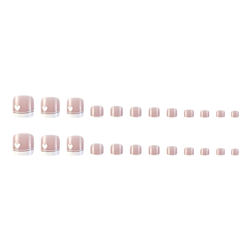 “French Pedicure 24 Piece Nail Stickers”