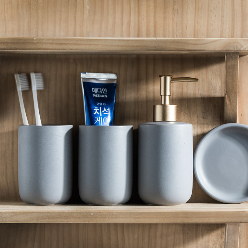 “Ceramic Bathroom Accessories Set”