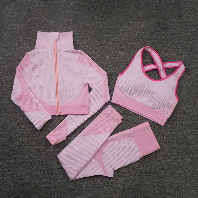 “Delilah Waffle Seamless Activewear Set”