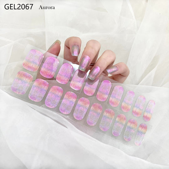 Pure Color Onion Powder Baking-free Gel Nail Art