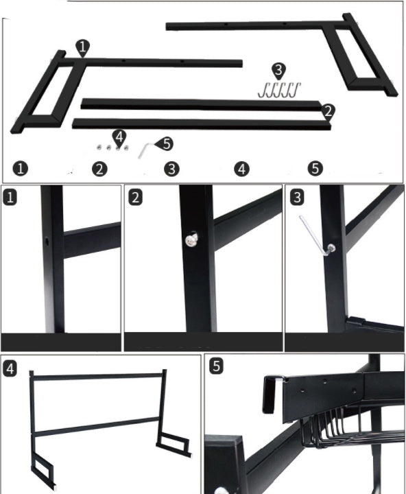 “Retractable Dish Drain and Rack”