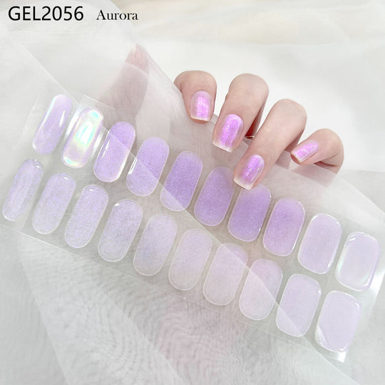 Pure Color Onion Powder Baking-free Gel Nail Art