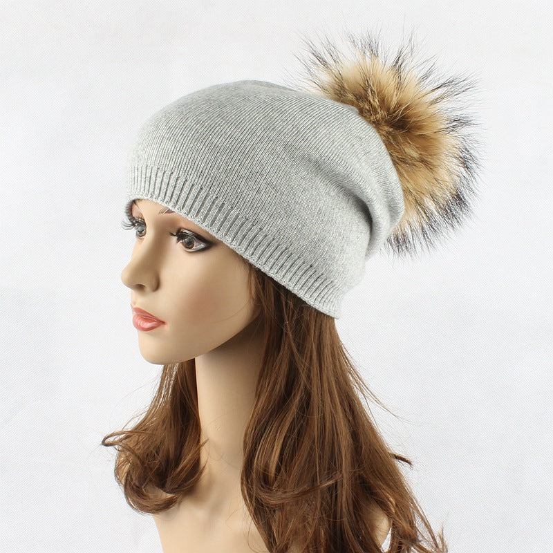 “Faux Fur Pompom Hats”