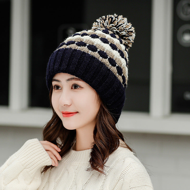 Knit Hat Sweet And Cute All Match Cycling Hood Women