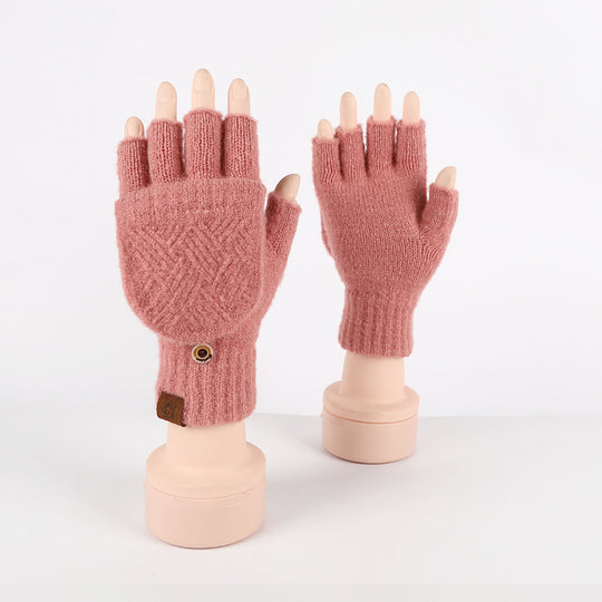 “Knitted Flip Gloves”