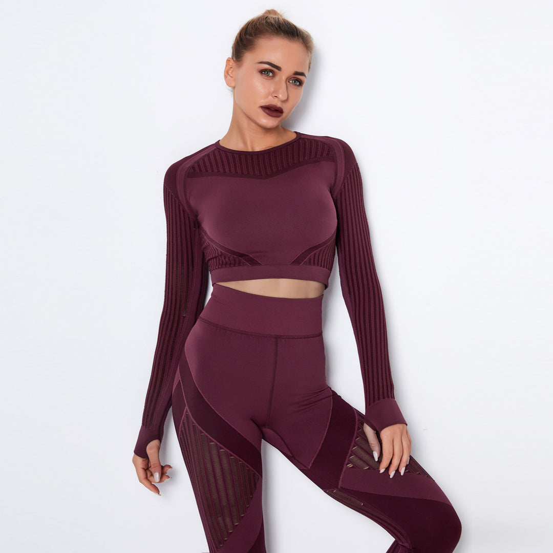 "Reagan Breathable Two Piece Thumbhole Activewear Set”