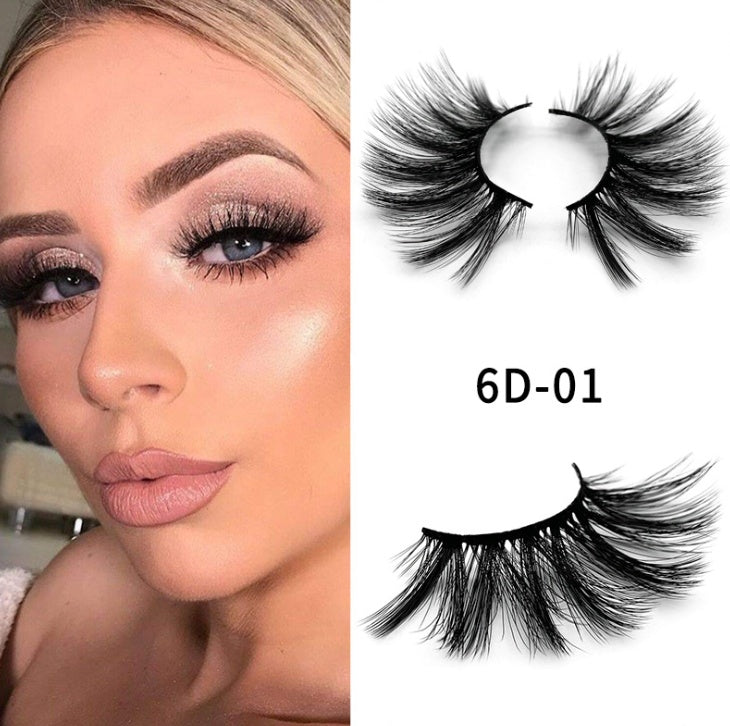 “25mm Mink 6D Strip False Lashes”