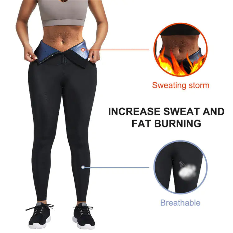 "Waist Trainer Sauna Leggings"