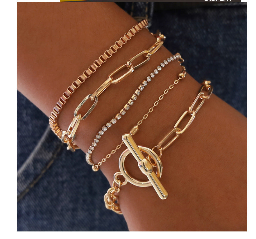 “Alloy Fashion Bracelet Set”