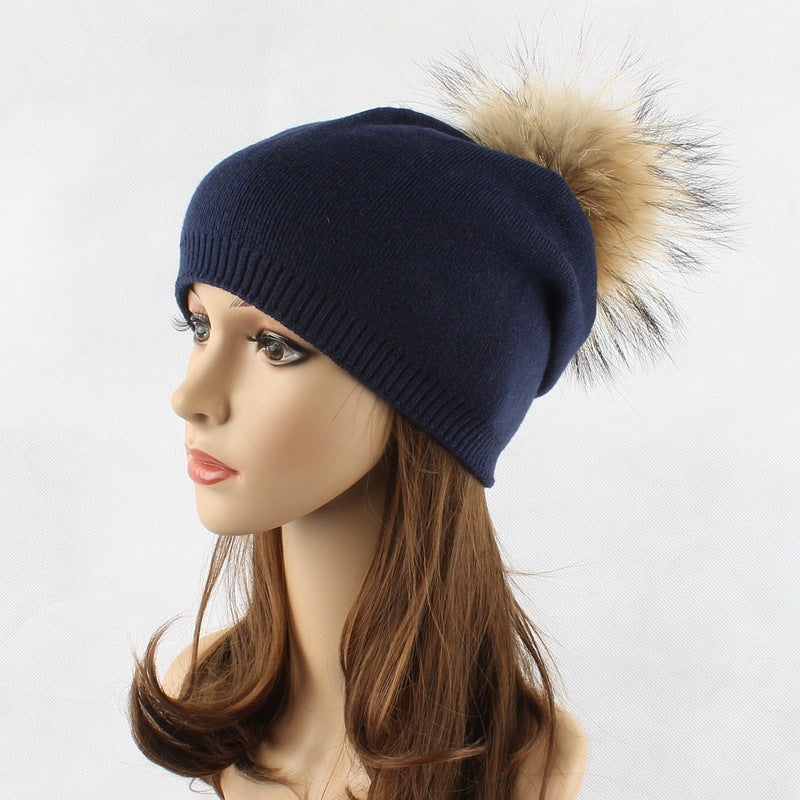 “Faux Fur Pompom Hats”