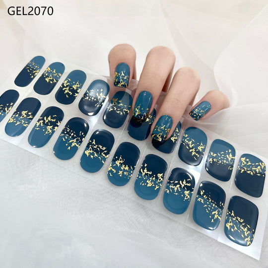 Pure Color Onion Powder Baking-free Gel Nail Art