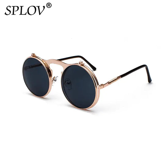 “Vintage Steampunk Flip Fashion Sunglasses”