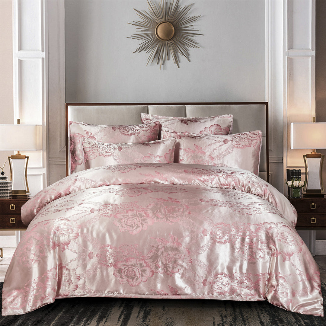 “The Duchess’s Closet Satin Comforter Set”