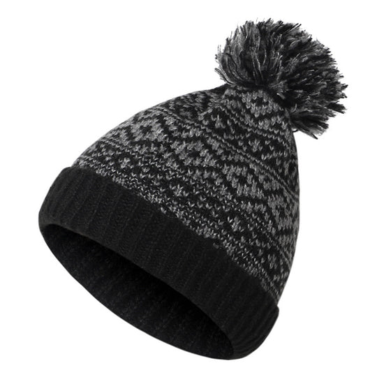 “Knitted Wool Puff Hat”