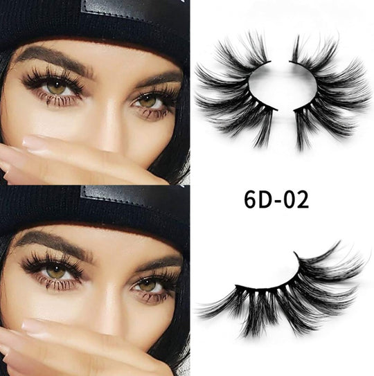 “25mm Mink 6D Strip False Lashes”