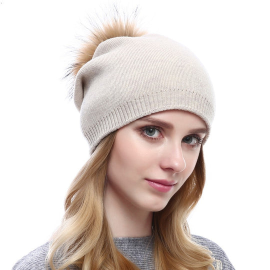 “Faux Fur Pompom Hats”