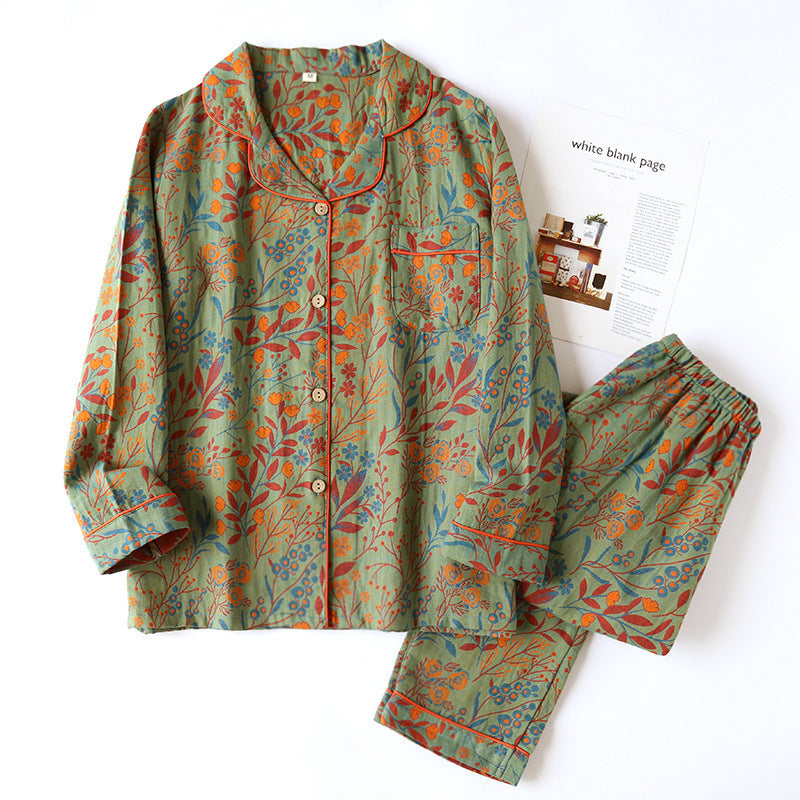 “Autumn Dreams Cotton Pajama Set”