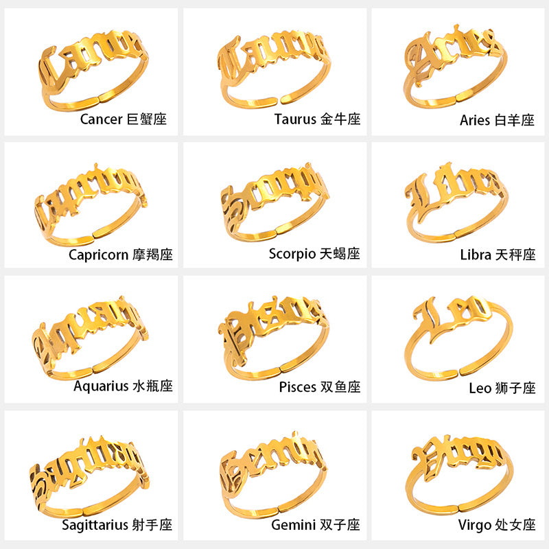 “Horoscope Fashion Ring”