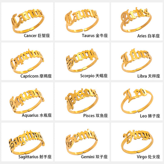 “Horoscope Fashion Ring”