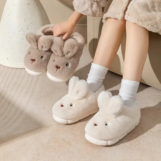 “Bunny Plush Slippers”