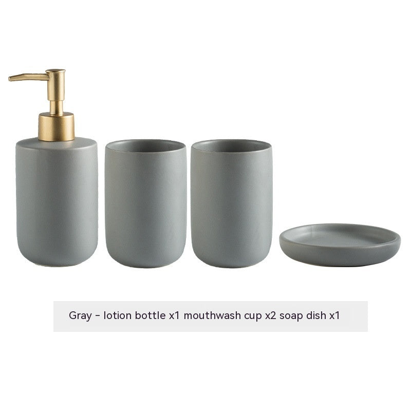 “Ceramic Bathroom Accessories Set”